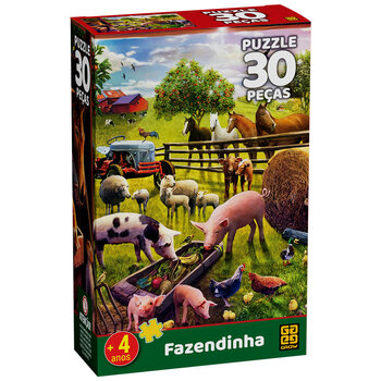 Grow - Quebra-cabeça 30 Peças Fazendinha