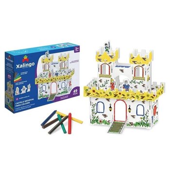 XALINGO Playset Castelo Medieval Para Colorir