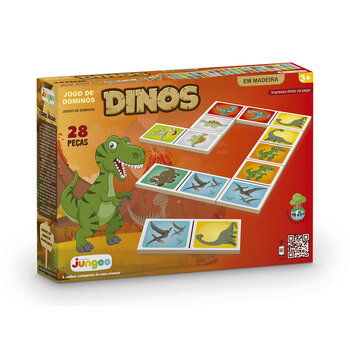 JUNGES Puzzle Dominó 28 Peças Dinos