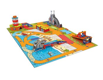 XALINGO Playset Hot Wheels Cidade Tubarão 102 Peças