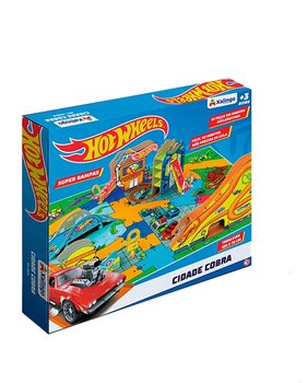 XALINGO Playset Hot Wheels Cidade Cobra 81 Peças