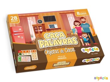 SOPECCA Caça Palavras Objetos da Casa 28 Peças