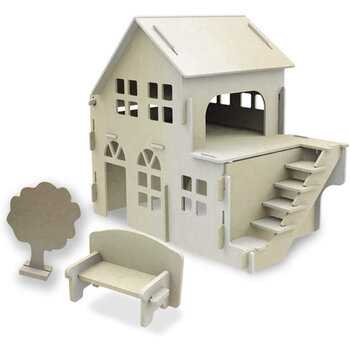 XALINGO Playset Casinha para Pintura 3D