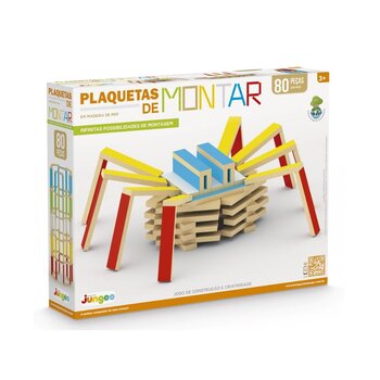 JUNGES Puzzle Plaquetas de Montar 80 Peças