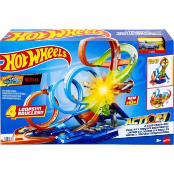 Hot Wheels - Pista Action Voltas e Colisões Desafiadoras