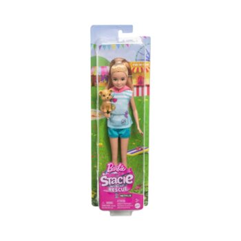 Barbie - Boneca Stacie c/ Roupa Esportiva e Cachorrinho, Barbie e Stacie ao Resgate