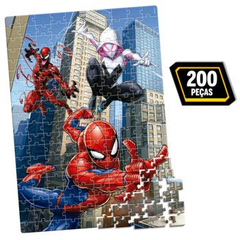 Toyster - Quebra-cabeça Marvel 200 Peças Homem Aranha