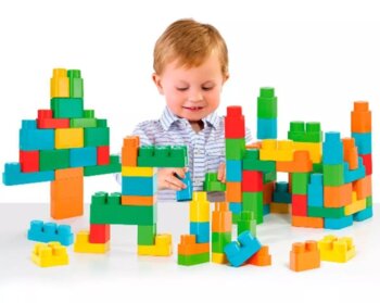 Cardoso Toys - Baby Land Block Box 90 Peças Menino