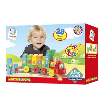 Cardoso Toys - Baby Land Trenzinho 28 Peças