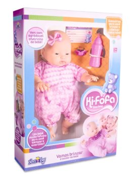 Nova Toys - Ki-Fofa Doce Bebê Branca