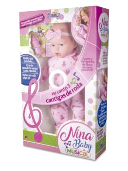 Nova Toys - Nina Baby Musical Branca