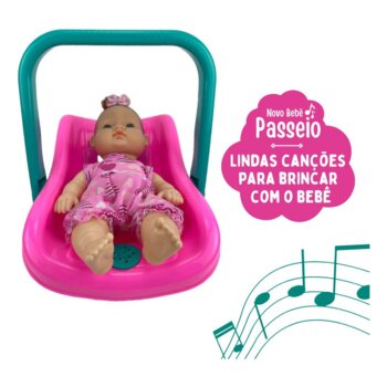 Nova Toys - Bebê Passeio Musical Branca