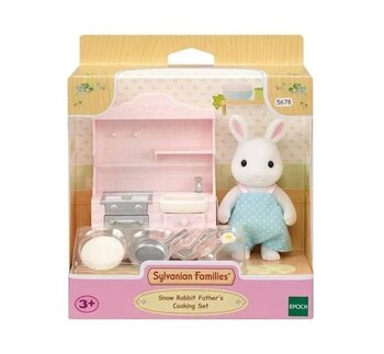 Sylvanian Families -  Conjunto de Cozinha do Papai Coelho de Neve