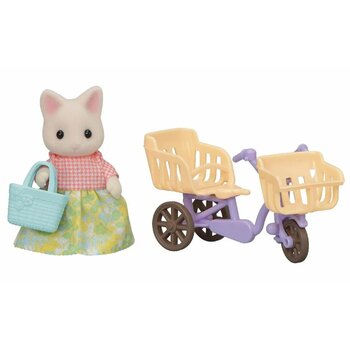 Sylvanian Families - Passeio Bicicleta Mamãe Gato