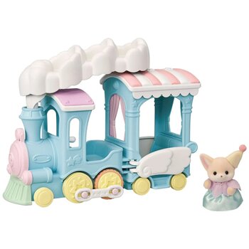 Sylvanian Families - Trem Arco-Íris Flutuando na Nuvem