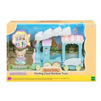 Sylvanian Families - Trem Arco-Íris Flutuando na Nuvem