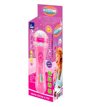 Fenix - Kidsfone Microfone Musical Rosa