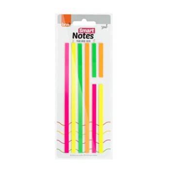 BRW - Bloco Smart Notes Marca-Texto Neon 8 Blocos