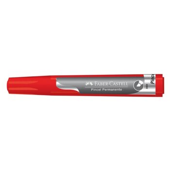 Faber Castell - Pincel Marcador Permanente Vermelho