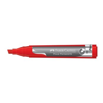 Faber Castell - Pincel Marcador Permanente Vermelho