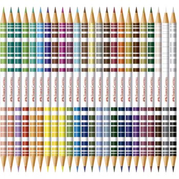 Faber Castell - EcoLápis Redondo 48 Cores 24 Lápis Bicolor