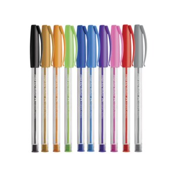 Faber Castell - Caneta Esferográfica Trilux Colors 1.0mm c/ 10 Un