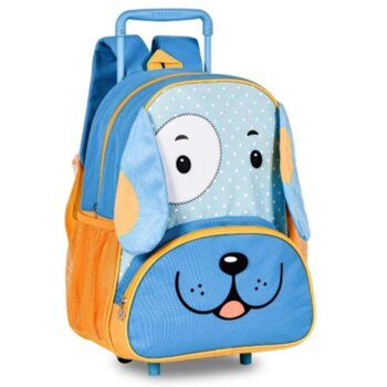 UP - Mochila De Rodinha Média Infantil Cachorro