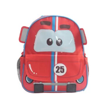 UP - Mochila Infantil Escolar Carrinho