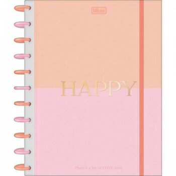 Tilibra - Caderno Tilidisco Connect 1 Matéria Happy 80Fls.