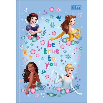 Tilibra - Caderno Brochura Capa Dura 1/4 Princesas 80Fls.