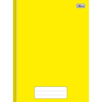 Tilibra - Caderno Brochura Capa Dura 1/4 Pepper Amarelo 80Fls.