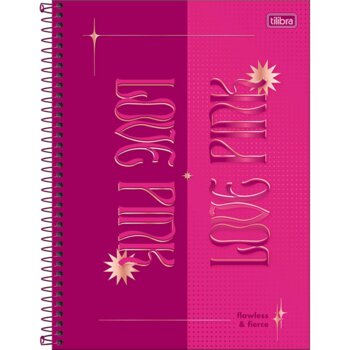 Tilibra - Caderno Connect 10 Matérias Love Pink 160Fls.