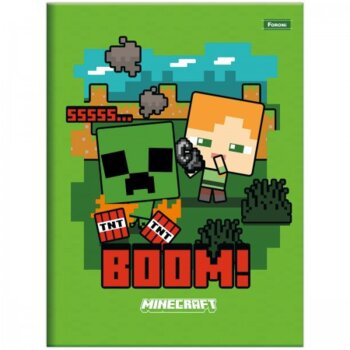 Foroni - Caderno Brochura Minecraft 80Fls. Grande