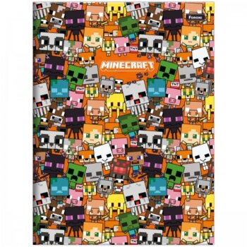 Foroni - Caderno Brochura Minecraft 80Fls. Grande