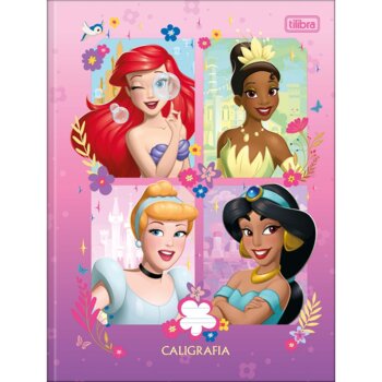 Tilibra - Caderno de Caligrafia Brochura Princesas 40Fls.