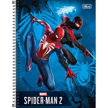 Tilibra - Caderno Espiral Connect 1 Matéria Spider-Man Game 80Fls.