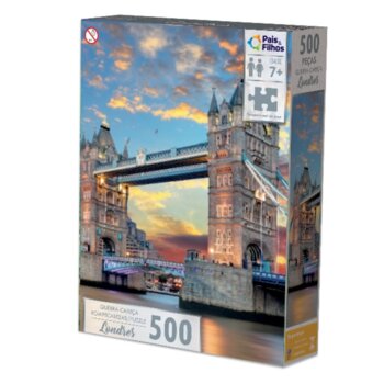 Pais e Filhos - Quebra-Cabeça Londres Ponte do Tâmisa 500 pçs