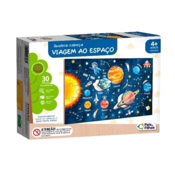 Pais e Filhos - Quebra-Cabeça Viagem ao Espaço 38 Peças