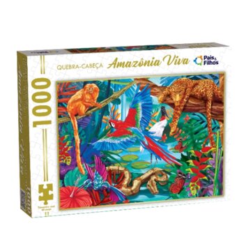 Pais e Filhos - Quebra-Cabeça Amazônia Viva 1000 pçs