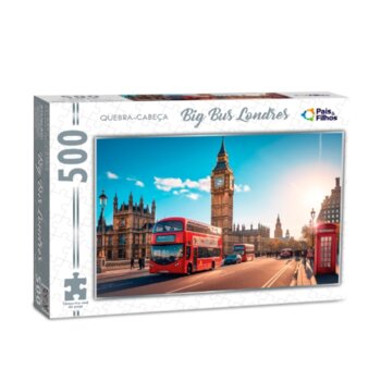 Pais e Filhos - Quebra-Cabeça Big Bus Londres 500pçs