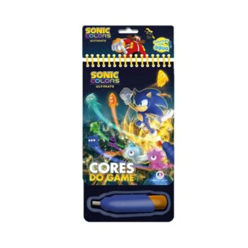 Livro Aquabook Cores do Game - Sonic