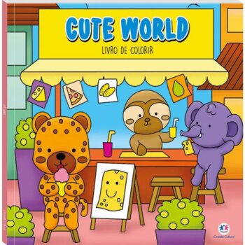 Livro Para Colorir - Cute World